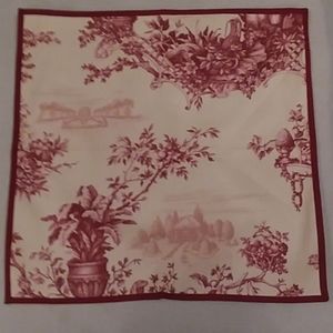 NWOT Three Very pretty toile napkins or placemats